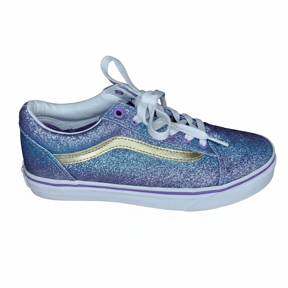 Vans Old Skool Glitter Ombre Sneaker Shoe Juniors 4.5 Skater Grunge Y2K
